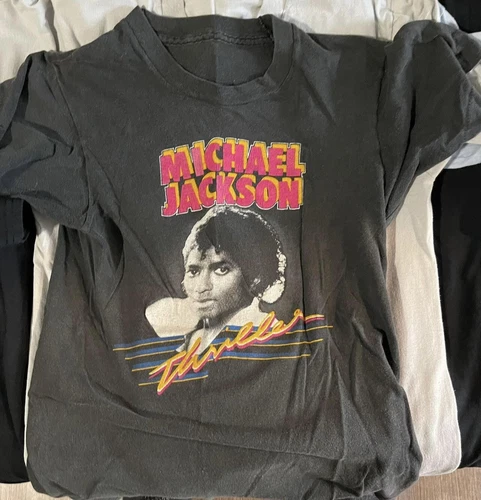 Original Vintage Michael Jackson Thriller T-shirt 1980s vintage concert t-shirt, vintage, single stitch, B+ condition