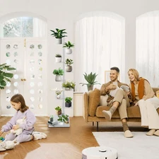 9-Tier Spine Bookshelf, Vertical Spine Book Tower Heavy Duty Book Organizer US