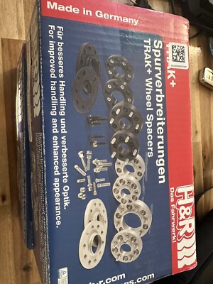 H&R Springs 1655668SW Trak+ DR Series 8mm Wheel Spacers - Black For Audi A6 NEW