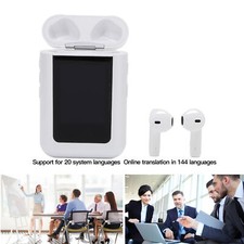 Translation Earphones LCD Screen 144 Languages AI Interaction Earbuds Gift NIC