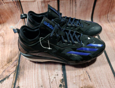 Men's Size 13.5 ADIDAS BOOST ICON 2 2.0 METAL BASEBALL CLEATS Black Blue Q16526