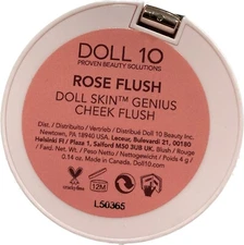 Doll 10 Doll Skin Genius Cheek Flush ROSE FLUSH Shade New 4g 0.14 Oz. Compact