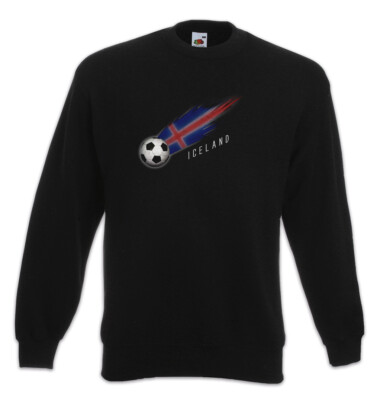 Iceland Football Comet I Sweatshirt Pullover Flagge Fußball Island Fahne