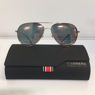 NIB Carrera 2031T/S DDB0J Gold Copper Rose Gold Aviator Sunglasses 58mm