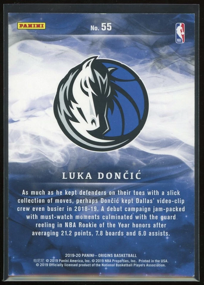 2019-20 Panini Origins Luka Doncic Red #55 Dallas Mavericks - Image 2 of 2