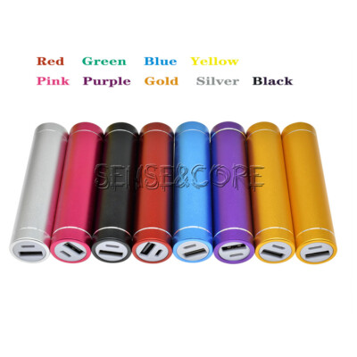Multicolor Cylinder Power Bank Battery Shell Case 1x18650 USB Charging Port-