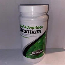 SEACHEM REEF ADVANTAGE STRONTIUM,Raises Strontium 300 GRAM Treats 1500 Gal NEW