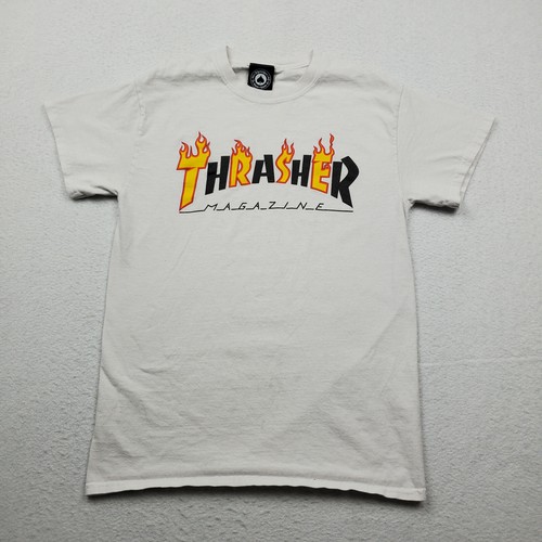Thrasher Shirt Mens Small Blue White 