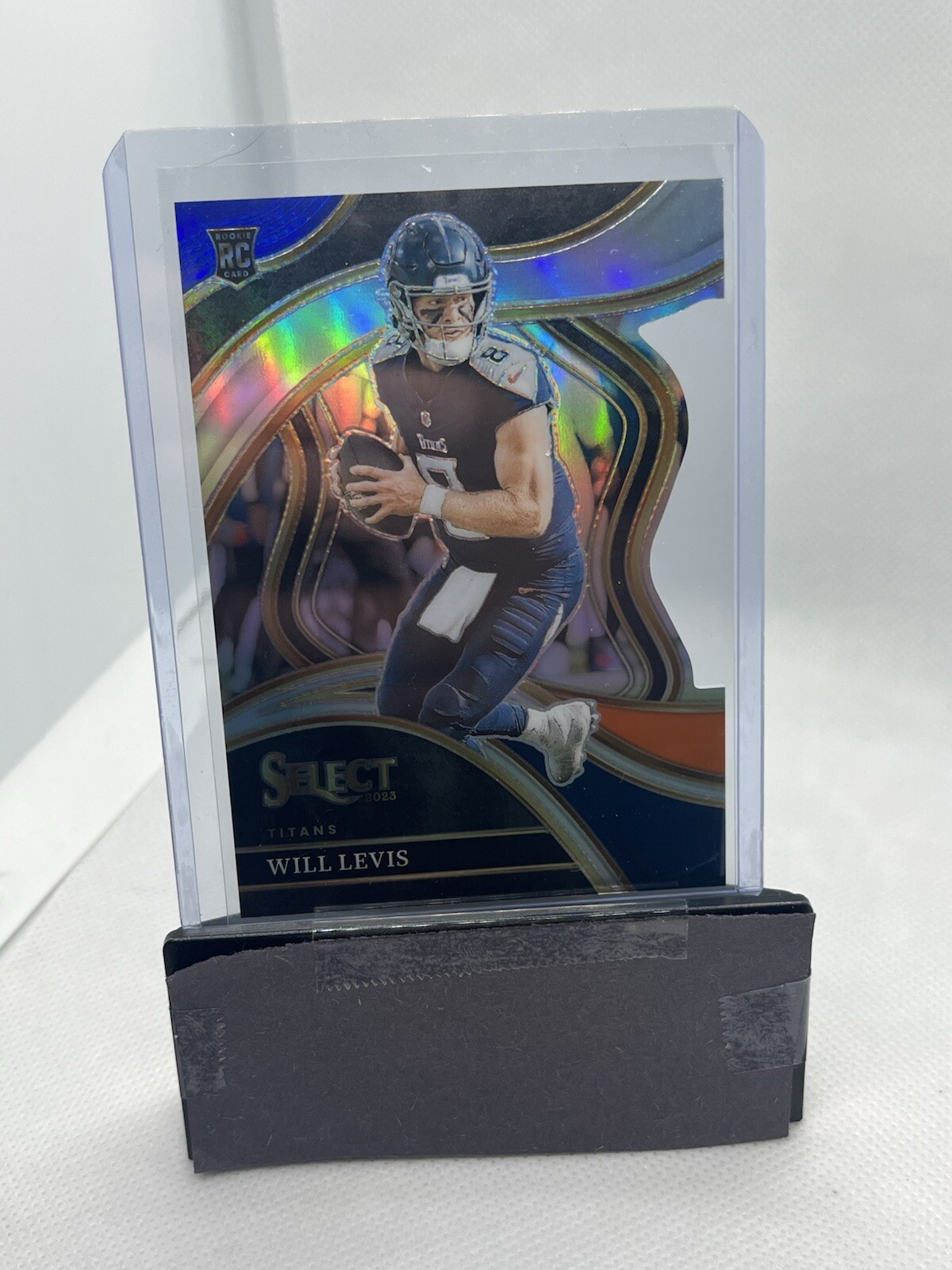 2023 Panini Select -Club Level Blue Orange Prizm Die Cut #206 Will Levis /35