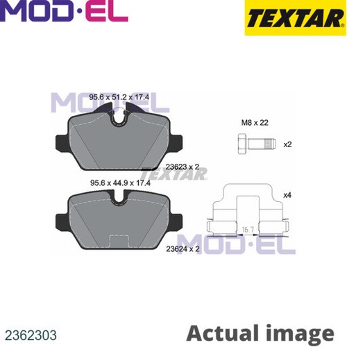 BRAKE PAD SET DISC BRAKE FOR BMW 1/E8/E82/E87 3/E90/E92 N45B16A/AC 1.6L