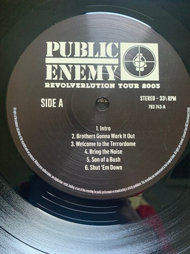 Public Enemy - Revolverlution Tour 2003 - HIP HOP *SEALED/RSD* | eBay