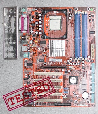 PGA478 ABit VT7 VIA Apollo PT880 chipset MoBo with CPU P4 2.8 GHz & I/O shield