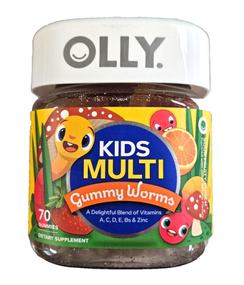 OLLY Kids Multi Vitamins Gummies Gummy Worms 70ct --