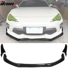 Fits 17-20 Toyota 86 Front Bumper Lip + 2PCS Front Splitter Winglets CS Style PU
