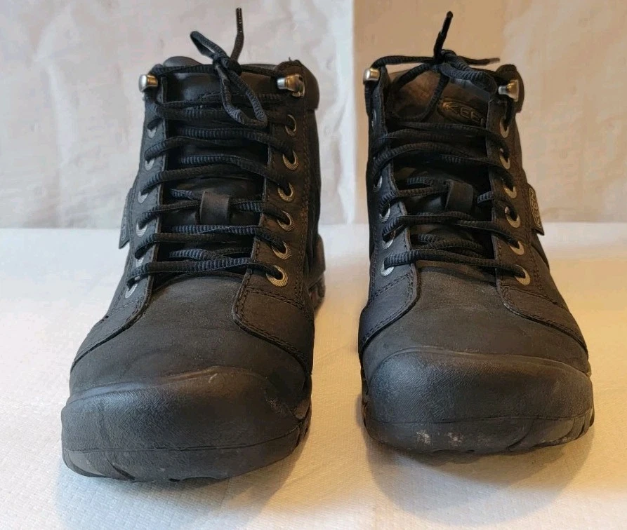Keen Men's Cleveland Waterproof Lace Up Hiking Boots Size 7 Black