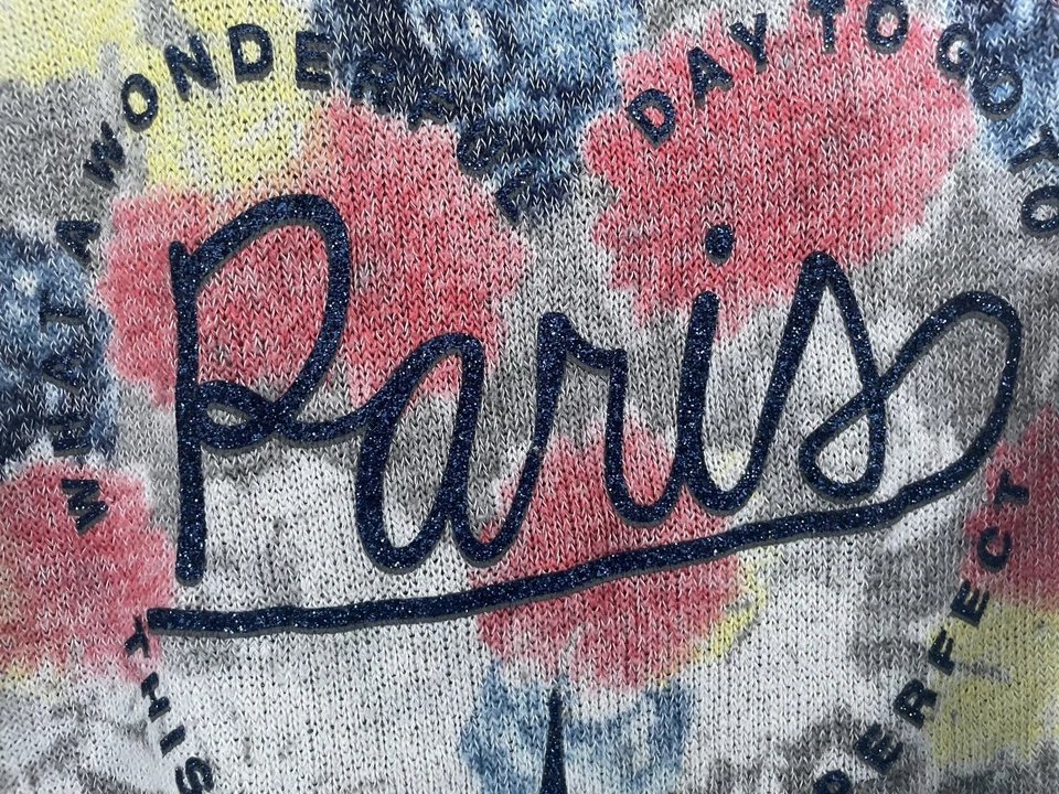 Camisa Justice Kid Girl Brillo Paris Mezcla de Rayón Raglán Transparente Manga Larga Gris 8 Foto 3 de 4