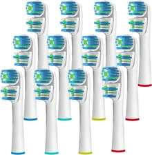 Replacement Brush Heads Compatible with OralB Braun- Best Double Clean, Pack of 