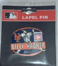 OFFICIAL NTL BASEBALL HALL FAME "Billy Wagner - 2025," (1.2" x 1.5") Lapel Pin 2