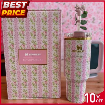 #ad #ad Stanley X Love Shack Fancy 40 Oz Quencher Tumbler – Blooming Heirloom Edition $47.99