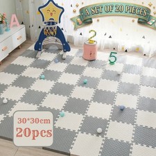 20X Large Soft Foam Kids Floor Mat Jigsaw Tiles Interlocking Garden BBQ Play Mat