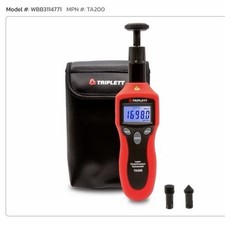 Triplett TA200 Laser Photo Tachometer & Contact Tachometer Dual Measurement Tool