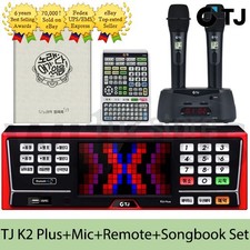 TJ Taijin Media K2 Plus Karaoke Machine System 1TB TMW-80 Mic Remote SongBook