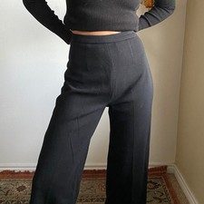 vintage wool wide leg pants