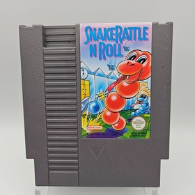 Snake Rattle 'N' Roll (NES) PAL Cartridge + Manual & Sleeve &ndash; Genuine Nintendo