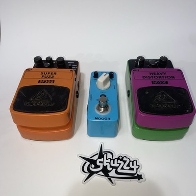 Behringer SF300 Super Fuzz Distortion & Heavy Distortion HD300 Pedal & Mooer Lot