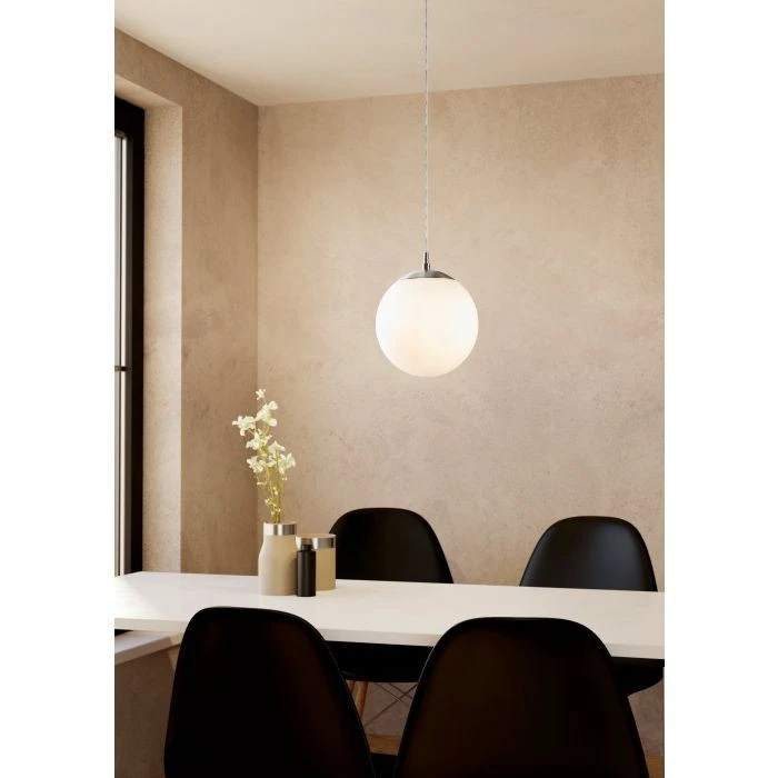 Lampada Da Parete/soffitto EGLO Giron-S – LED Integrato, Bianco, 28x28x7 Cm. Design Moderno Con Effetto Cristallo Per Interni!