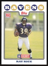 2008 Topps Kickoff Ray Rice RC #184 Baltimore Ravens