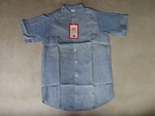 Big Yank 50s USA Made Chambray Shirt Deadstock Vintage Workwear Short Sleeve S