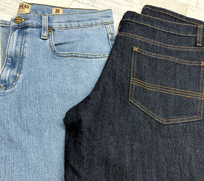 Lot of 2 NWOT RedHead Jeans Men's 33x30 Blue Denim Straight Relaxed Fit