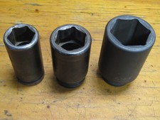 Grey Pneumatic 34in Drive Impact Socket Lot 28mm 33mm 1 58