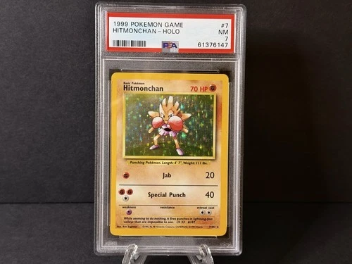 Hitmonchan 007/102 Base Set Holo PSA 7