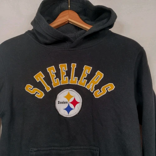VETEMENTS Felpa con cappuccio Pittsburgh Steelers Youth S 8 nera NFL Team Apparel felpa con cappuccio