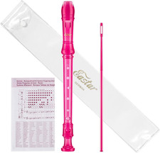 German C Soprano Recorder for Kids Beginners Kit, Pink, ERS-1GP