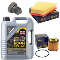 MotoröL Filter Set 5W-40 5 Liter + ÖLablassschraube FüR Seat Ibiza IV VW Polo