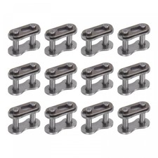 uxcell 16Pcs 40 Chain Master Connector Link Roller, 1/2" Pitch Carbon