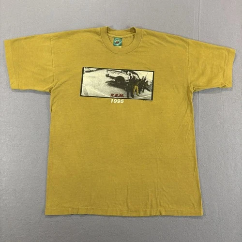 REM T Shirt Mens XL Band Concert Monster Tour 90s Si 1990s vintage concert t-shirt, vintage, size XL, single stitch, B+ condition