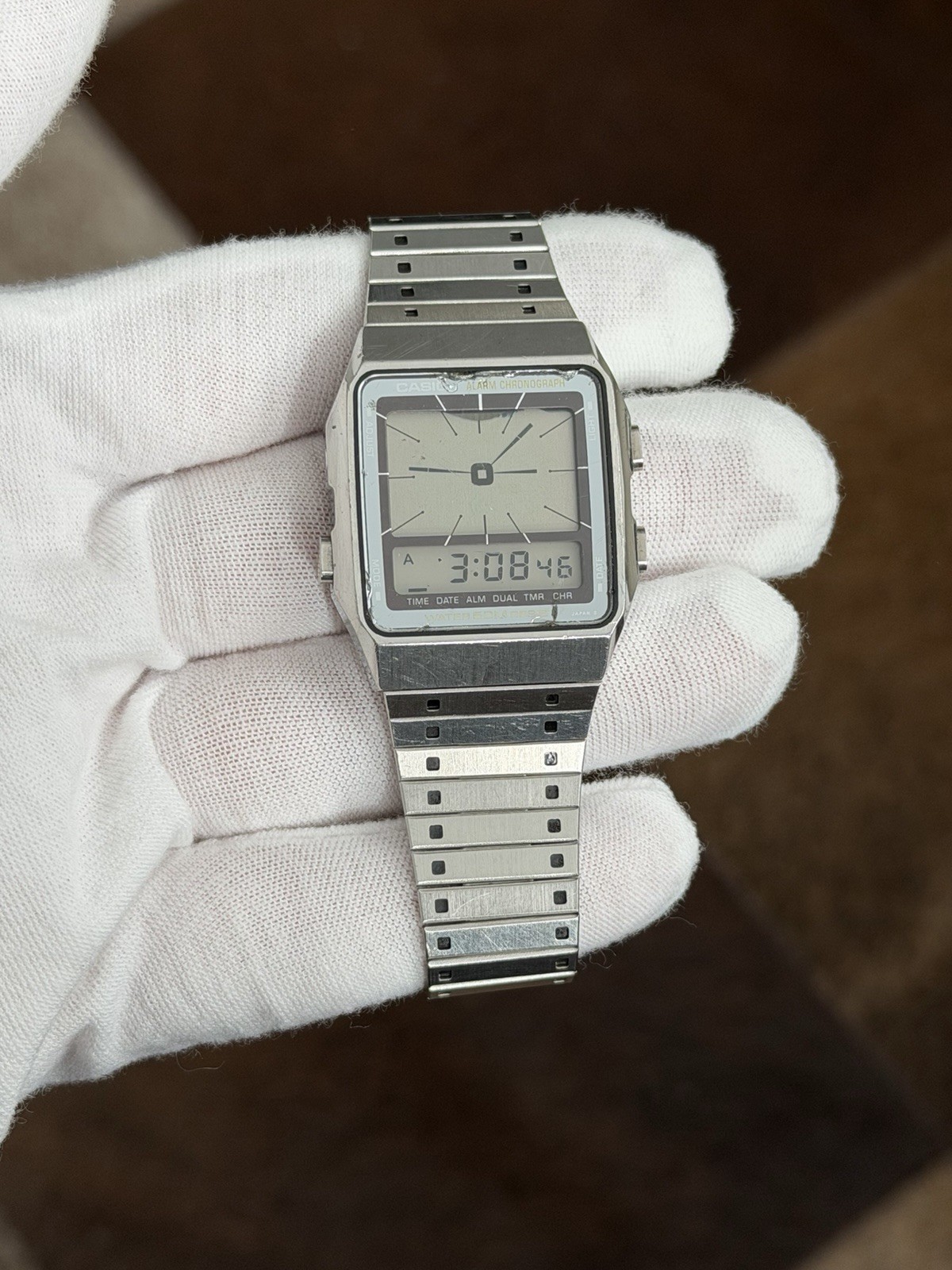 Casio AE-90W JDM Ana-Digi Rare Alarm Men’s 80s Sports Chronograph Watch Vintage - vintagewatches.pk