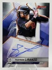 2025 Bowman’s Best THAYRON LIRANZO Best Of 2025 On Card Auto #B25-TL Tigers