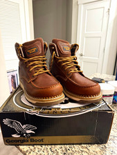 Georgia Boot GB00429 Men's Brown Lace-Up Work Boots 10W Wide EH