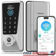 Smart WiFi Lock Biometric Keyless Entry Deadbolt W/ 6 Months Battery Life New