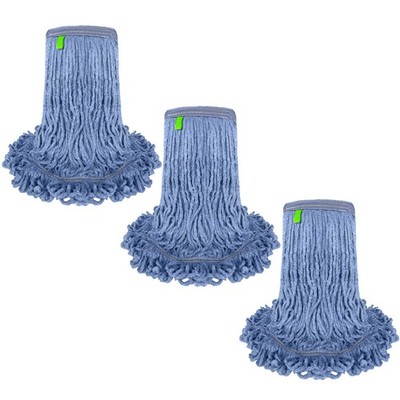 Blended Loop End Heavy Duty Mop Head , Wet Mop Refills for Commercial and Hou...