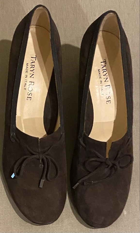 *Beautiful* Taryn Rose Brown Suede Pumps Heels EU 41.5 US 10.5 - Image 3 of 4