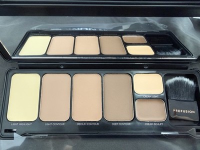 New Profusion Contour Palette Medium - 5 shades plus brush in case