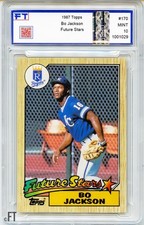 Bo Jackson #170 [Rookie] 1987 Topps, Mint 10, 1 of 6711  grade 10 based on PSA