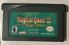 TESTED Disney Magical Quest 2 Starring Mickey & Minnie NINTENDO GAME BOY ADVANCE image