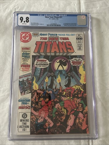 New Teen Titans #21 - KEY - 1st Appearances - Night Force Preview - CGC 9.8